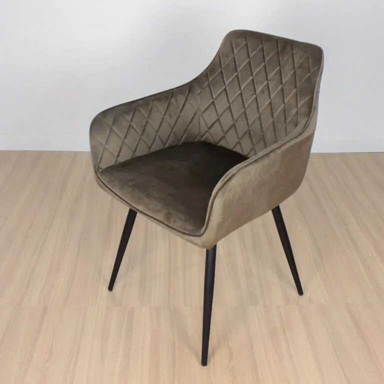 Sillón Dereck Pana Habano Tramado Base Negro