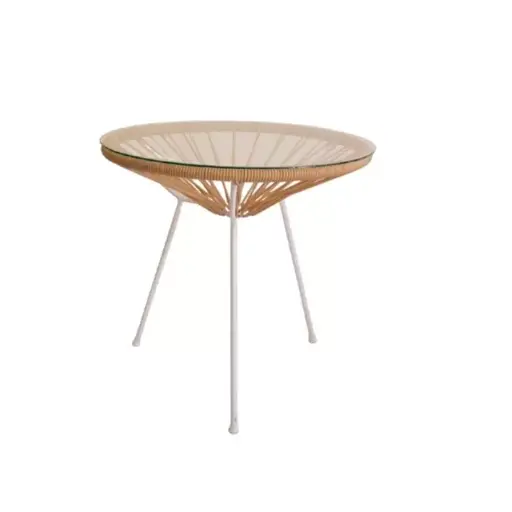 [AM00B/M] Mesa acapulco Blanco/Marron