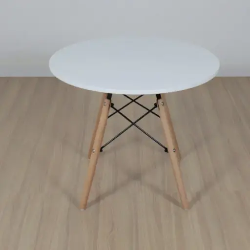 [KMR00B] Mesa Eames Kids Laqueada 60 cm Blanco