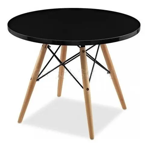 [KMR00N] Mesa Eames Kids Laqueada 60 cm Negro