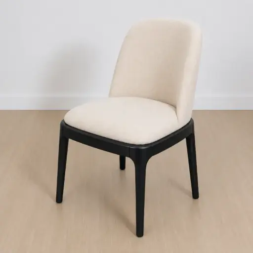 [2SGRBN00BE] SET X 2 SILLA GARDENIA BASE NEGRA BEIGE