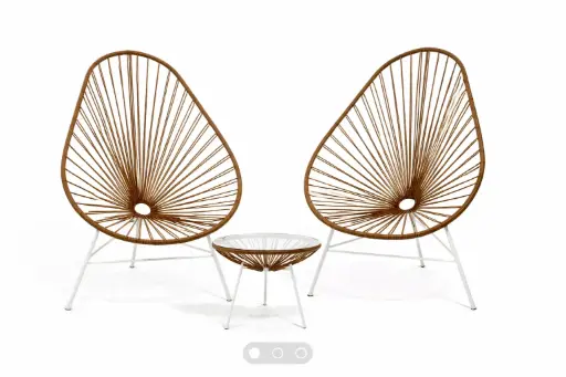 [ACMPE00B/M] Combo Acapulco Modelo Pera Blanco/Marron