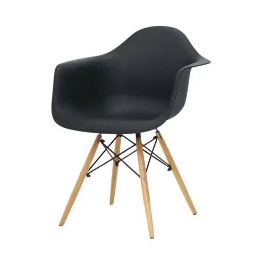 [ONEC00N] Sillón Eames Cerrado Negro