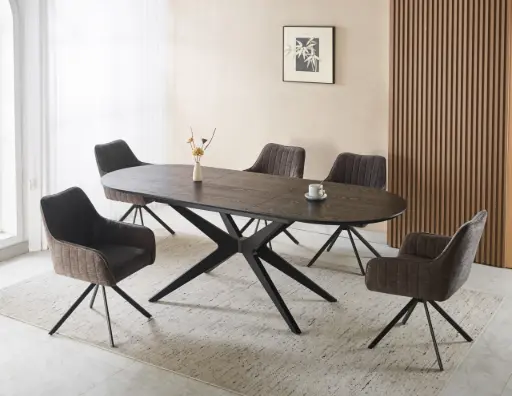 [⁠MBORE160220]  Mesa Borjes Extensible de 160Cms a 220Cms 