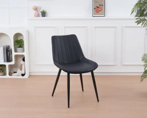 [SBULEC000N] Silla Bulgaria eco-cuero Negro