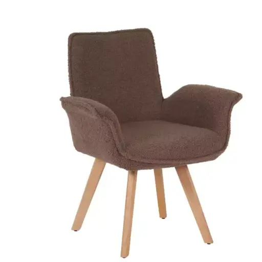 [SGBG00MA] Sillon Gales Boucle Giratorio Moka