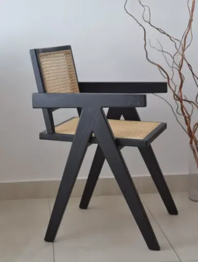[SJNM00N] Silla Jeanneret Madera negro
