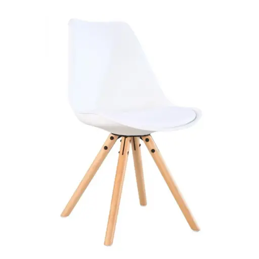[2STPM00B] Set x 2 Silla Tulip Moderna Blanca