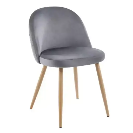 [SMACBSML00G] Silla Macron Lino Gris Simil Madera