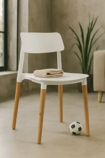 [SMI00B] Silla Milan blanco