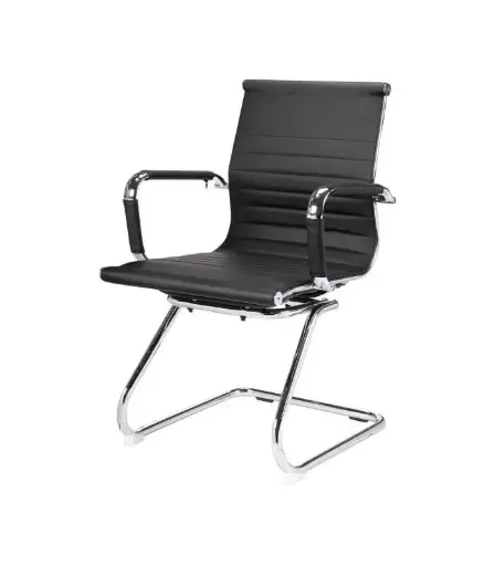 [SOFAFI00N] Sillón Ejecutivo Oficina Gerencial Aluminium BASE FIJA negro
