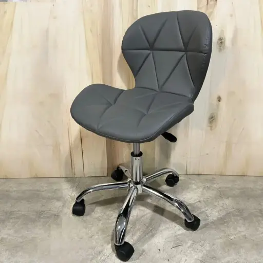 [SOFGH00G] Silla Giratoria Hexagonal Ecocuero Gris