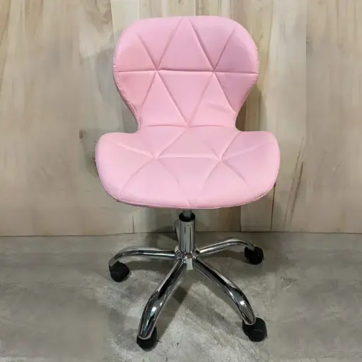 [SOFGH00RS] Silla Giratoria Hexagonal Ecocuero Rosa