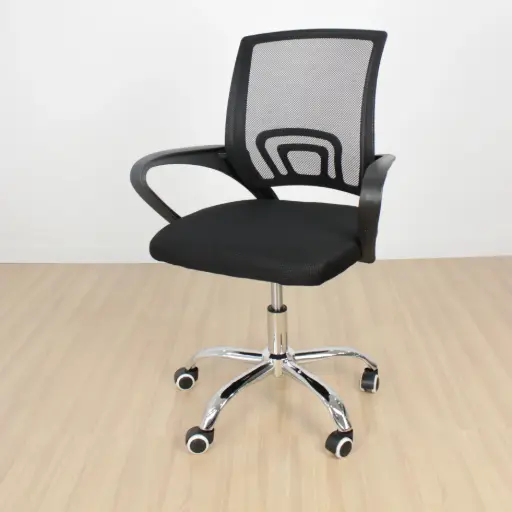 [SOFMBTL00N] Silla Mesh Baja Tramada negro