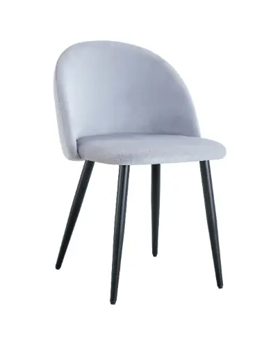 [STHPN00GC] Silla Thea patas negras Gris claro