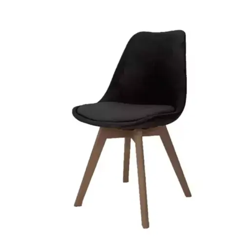 [STPHP00N] Silla tulip pana negro