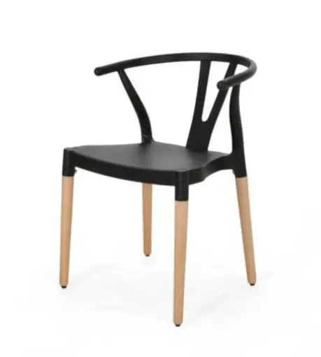 [SWPP00N] Silla Wishbone PP Negro