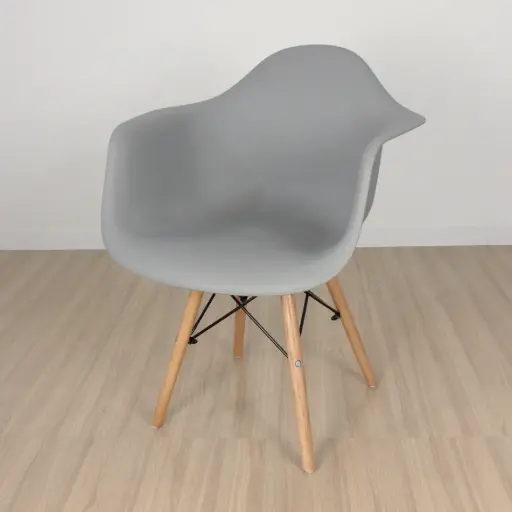 [ONEC00G] Sillon Eames Cerrado Gris