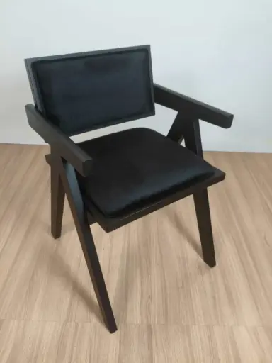 [SJNP00N] Silla Jeanneret Pana Negro