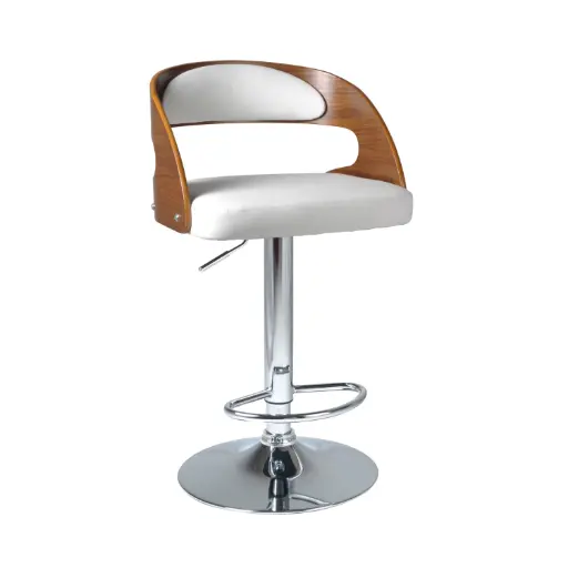 [BPRM00B] Banqueta premier Respaldo Madera Blanco