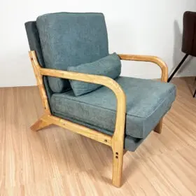 [ONHRCH00G] Sillon Haru Chenille Gris