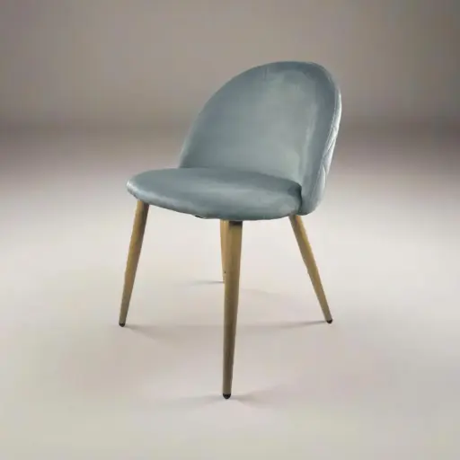 [SPPBSM00G] Silla Paris Pana Base Simil Madera Gris