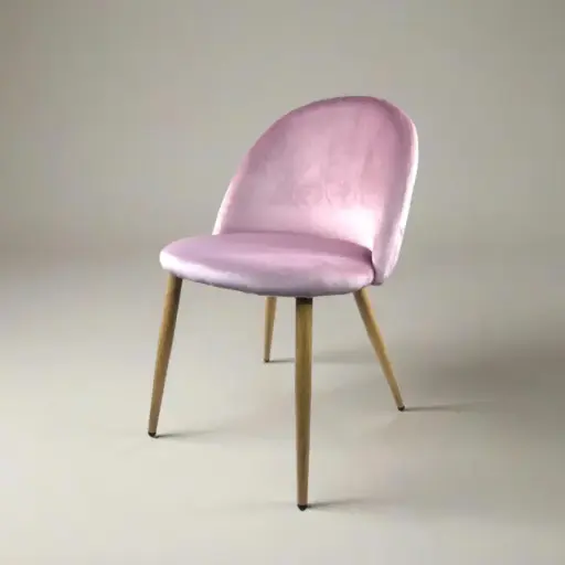 [SPPBSM00RS] Silla Paris Pana Base Simil Madera Rosa