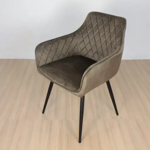 [ONDPTBN00HA] Sillón Dereck Pana Habano Tramado Base Negro